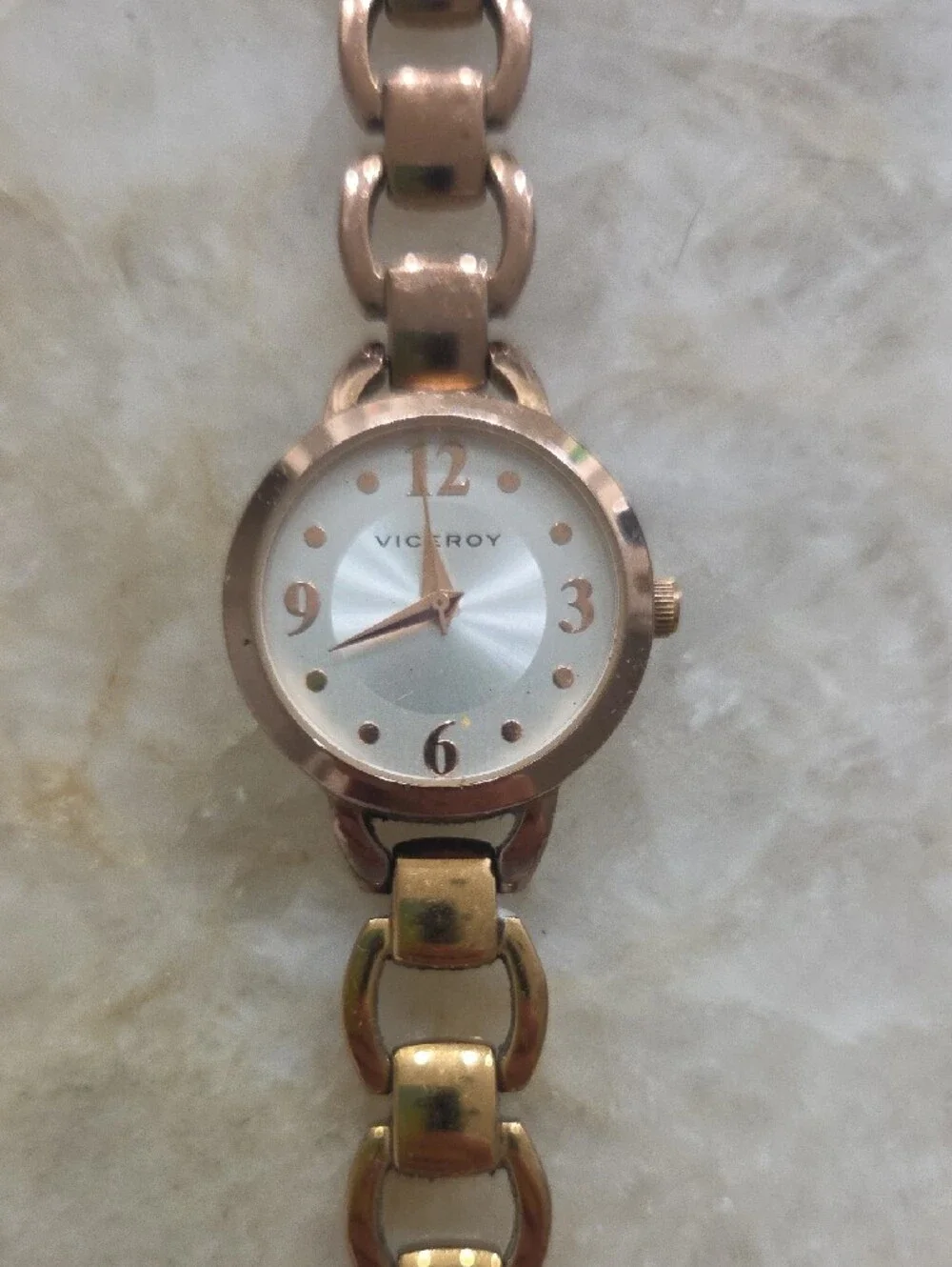 Women's Rose Gold Link Bracelet Watch